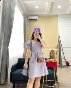 2069 JK RIBBON LINEN DRESS