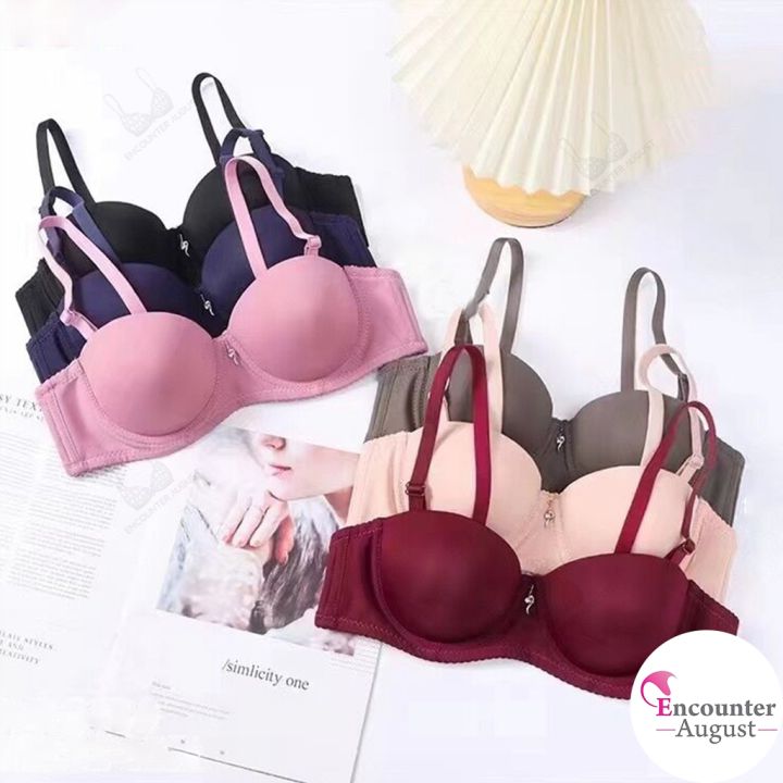 Women Bras Padded Underwire Push up Bra, add 1-2 Cups,Luxurious Smooth&  Soft Size 32-36,CUP A 043