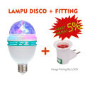 Lampu DISCO/LED Fitting Putar otomatis disko warna-warni RGB. 