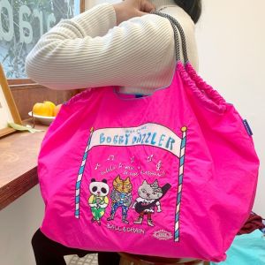 ballchain กระเป๋าถือผ้าฝ้ายแบบญี่ปุ่นปี 2025 ดีไซน์เฉพาะตัว ปักลายด้วยมือ ทำจากไนลอนเป็นมิตรกับสิ่งแวดล้อม กระเป๋าช้อปปิ้ง