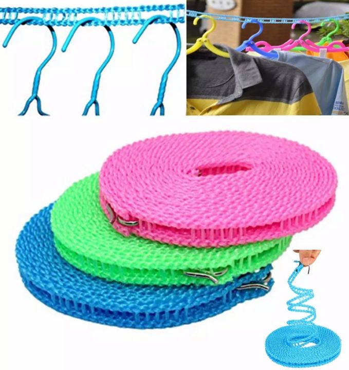 5M Sunshine Clotheslines Ropes Anti-slip and Windproof Clothes Line Fence Clothesline  Clothes Dryer Rope Portable Indoor and Outdoor travel clothesline