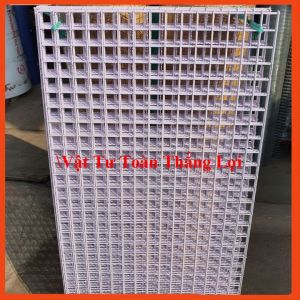 (Khổ rộng 0.5M x dài 1M ) Lưới sắt treo phụ kiện ô vuông 3cm 5cm sợi 2.5li 35li