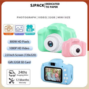 SJPACK การ์ตูนน่ารัก Full HD วิดีโอกล้องดิจิตอลกล้องมินิทันทีเด็กสนุกวันเกิดของขวัญกล้องกีฬาแบบพกพา