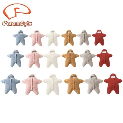[frthrthrt]Starfish Baby Sleeping Bag Starfish Onesie Starfish Swaddle Sack for Newborn Infant Plush Swaddle Blanket Stroller