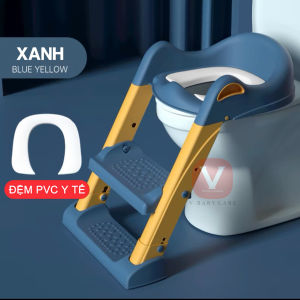 Thang Bô Cho Bé Tự Lập Phù Hợp Với Nhiều Dạng Bồn Cầu Và Điều Chỉnh Thành Bô Vệ Sinh V-BABY