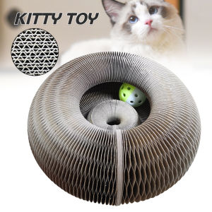 Magic Organ Cat Scratch Board Cat Toy with Bell Cat Grinding Claw Cat Climbing Frame Cat Scratch Toy Cat Scratcher Lounge Bed