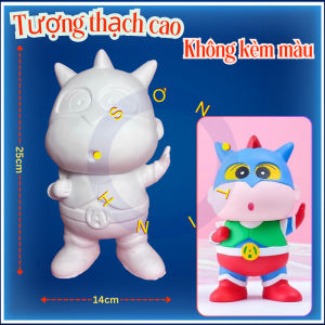 Tượng thạch cao Shin Siêu Nhân M29 trang trí Tết (Không kèm màu) Bé Tô Màu Tô Tượng trò chơi trẻ em