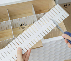 Drawer Divider 11pcs Adjustable DIY Storage Organizer Separator for Underwear Socks Clothes Dresses Desk &Box in Bedroom