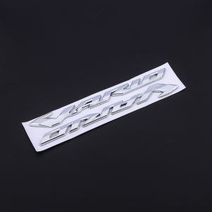 Emblem Stiker Sticker Motor untuk Honda Vario 125 150 160 Perak Hitam 3D 125i 150i Timbul Sepasang