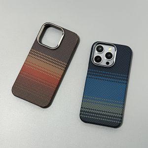 for Magsafe Matte Carbon Fiber Pattern Case for iPhone 17 16 15 14 Pro Max Hard PC Ultra Slim Shockproof Cover for iPhone 17Pro