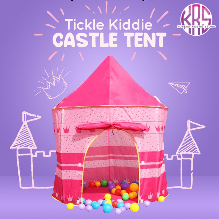 Tickle Kiddie Castle Tent Portable Play Tent For Kids Safe Non - Main Image