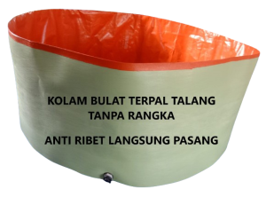 Terpal Kolam Bulat Tanpa Rangka Serbaguna