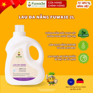 Combo 3 Chai Nước Lau Đa Năng Fuwa3e 500ml Hương Nhu Khử Khuẩn 99% An Toàn Cho Mọi Bề Mặt