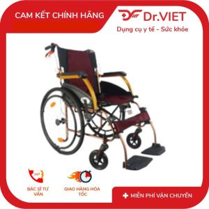 Xe lăn nhôm du lịch Lucass X-65 Hỗ trợ chăm sóc người già người bệnh người bị chấn thương