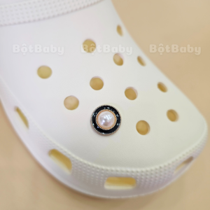 Charm sticker jibitz giả kim loại gắn dép cross B37 đa dạng