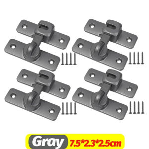 【XZxinzhan】6/1Set 90 Degree Sliding Door Latches Sliding Door Locks Anti-theft Buckle Latches Home Cupboard Door Catches DIY Hardware Accessories