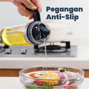 Botol Kaca Minyak Goreng 500ml  Bottle Oil Pot 500 ml Wadah Tempat Penyimpanan Bumbu Dapur Cuka Masak Kecap Asin Manis Saus