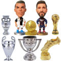 European Cup Ballon d'Or Golden Boot La Liga Trophy Mini Trophy Ornament Football Accessories Keychain Fan Collection Gift. 