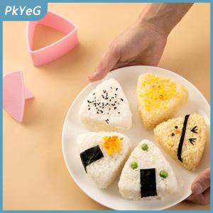 PkYeG Sushi khuôn onigiri gạo bóng thực phẩm Báo Chí tam giác Sushi Maker Khuôn Sushi Kit