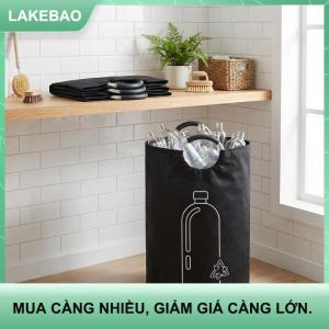 【LAKEBAO】 82L nhà bếp Giỏ cho rỗng chai lưu trữ có thể gập lại xử lý nước thải chai Collector tổ chức Giải pháp