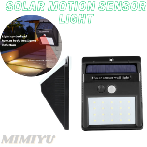 MIMIYU 20 LED Solar Motion Sensor Light Plastic Outdoor Weatherproof for Driveway Garden Path Yard