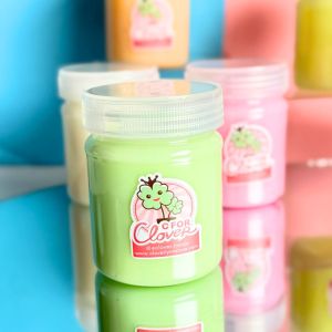 MILK SLIME BY CFORCLOVER-WATER SLIME BARREL mainan anak fidget edukasi motorik sensorik kado hadiah lembut warna pastel