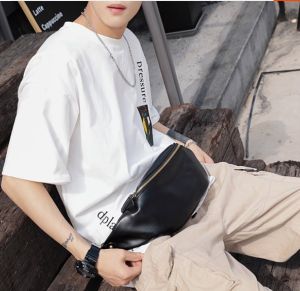 Osaka รุ่น NE41 กระเป๋า สะพายข้าง ผู้ชาย สะพายไหล่ผู้ชาย คาดอก หนังพียู แฟชั่นเกาหลี ญี่ปุ่น