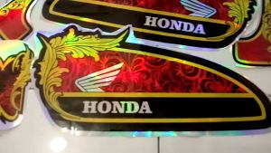 Lis Sticker Striping Variasi Honda CB Clasik Hologram Motif Batik Terbaru