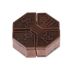 Metal Puzzle Brain Teasers Eight Trigrams Lock IQ Toys For Kids Adults Fidget For Anxiety Wit And Logica Games