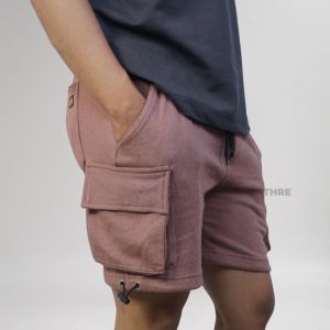 NORTHRE Short Cargo Croco Cotton Fleece Chocolate NTbasic