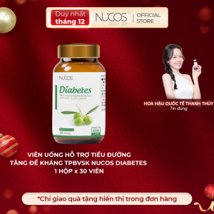 TPBVSK Viên Uống Nucos Diabetes Giúp Ổn Định Đường Huyết Tăng Sức Khỏe Tim Mạch Tăng Đề Kháng Hộp 30 viên