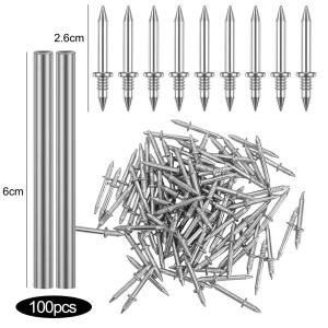 200/50 cái đinh cài đặt liền mạch hai đầu với tay áo trong nhà bằng gỗ đinh kim loại chống gỉ Đinh cố định đồ nội thất