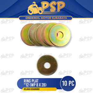 Ring Plat "12 (WP 8 X 28) Harga Per Pak Isi 10 - Reng Plate Pelat Washer Kunci 12 Diameter 8mm x 28