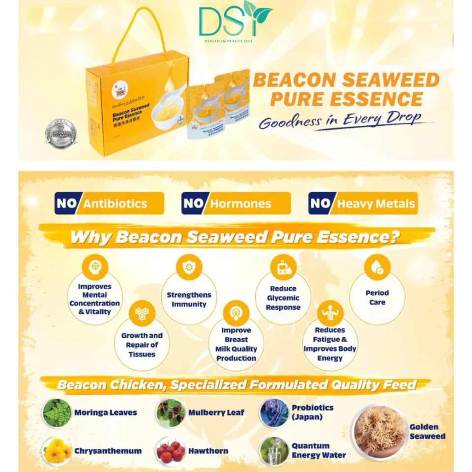 RTE - Seaweed Chicken Pure Essence (80ml x 6 packs) – Beacon Mart