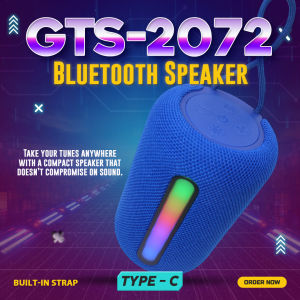 GTS -2072 Wireless Bluetooth Portable Speaker 2-inch USB TF FM Colorful Big Sound 6 Colors