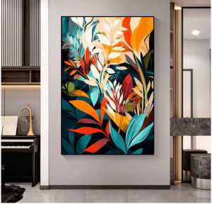 HIMALAYA35*50cm Bedroom Dining Room Living Room Office Hotel ABSTRACT LEAF Paintings DESIGN