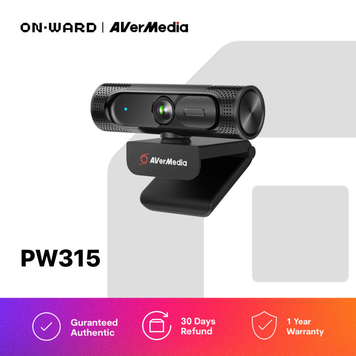 AVerMedia PW315 Webcam 1080p HD Wide Angle Camera 60 Fps Frame