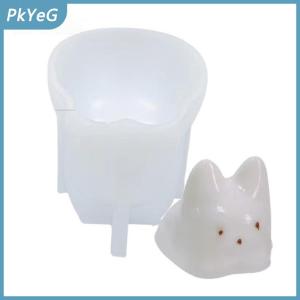 PkYeG Pudding mèo nến Khuôn Silicone DIY trừu tượng để làm hương thơm sáp đậu nành handmade xà phòng đất sét thạch cao Epoxy nhựa lễ hội Quà Tặng