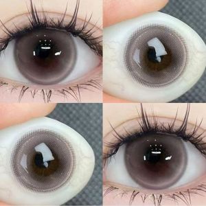舒适fashion glasses  Half A Year [graded] Big Eyes 14.5MM Myopia Contact Color Doll Glasses Annual Use Graded 0.00~-8.00 混血棕色glasses眼镜 Fashion Glasses