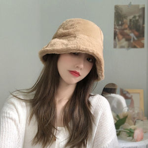 Mũ Tai Bèo Nón Bucket Lông Thỏ Dày Dặn Ấm Áp Mùa Đông Hoạ Tiết Cho Phái Nữ Kiểu Dáng Hàn Quốc NT