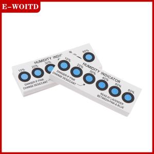 【E-WOITD】 การ์ดแสดงความชื้นสำหรับการทดสอบความชื้นใน Containers10ที่ปิด %-60% การ์ดทดสอบความชื้นหกจุดสีน้ำเงิน