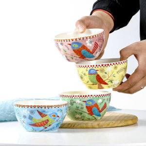 OMK American Style Underglaze Ceramic 4.7 inch Bowl 380ML Home Tableware