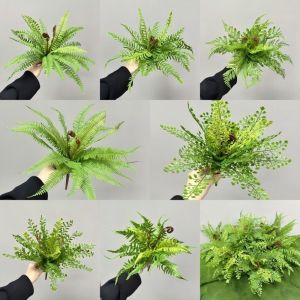 UTOPUS DIY Landscaping Artificial Fern Leaves Wall Accessories Leaf Branch Artificial Green Plant Greening Persian Grass Plant Home Office Decoration