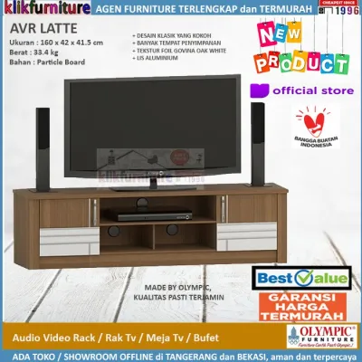 Olympic AVR LATTE Rak Tv / Meja Tv / Bufet Tv Minimalis