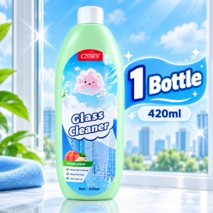 Glass Cleaner 420ml Window Mirror Cleaner Streak-Free Shine Multi-Surface Remove Dirt Water Stains