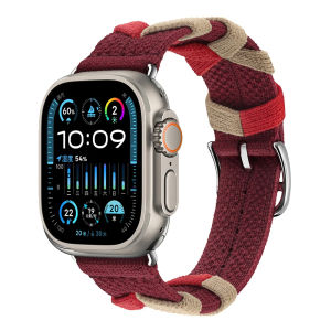 Dây đeo du lịch đơn logo Bridon cho Apple Watch 11 Band Ultra 3 2 49mm 46mm 45mm 41mm 44mm 42mm 38mm 40mm Vòng đeo tay nylon nguyên bản cho iWatch Series 11 10 9 8 7 SE3 6 5 4