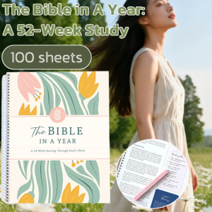 The Bible In 52 Weeks Sacred Notebook Womens 52 Week Holy Bible Study Notebook Beautiful Year In The Holy Bible 52周学习计划