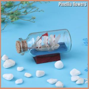 【Pinellia flowers】 6x2.7CM Dollhouse Drift Bottle Miniature House Decor Kids Toy