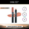 MAKE OVER Color Stick Matte Crayon 2.6 g - Lipstick Lipstik Bibir Matte untuk Base Ombre BEST SELLER. 