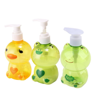 250ml Portable Soap Dispenser Child Cute Animal for Frog/Duck Shape Press Type S